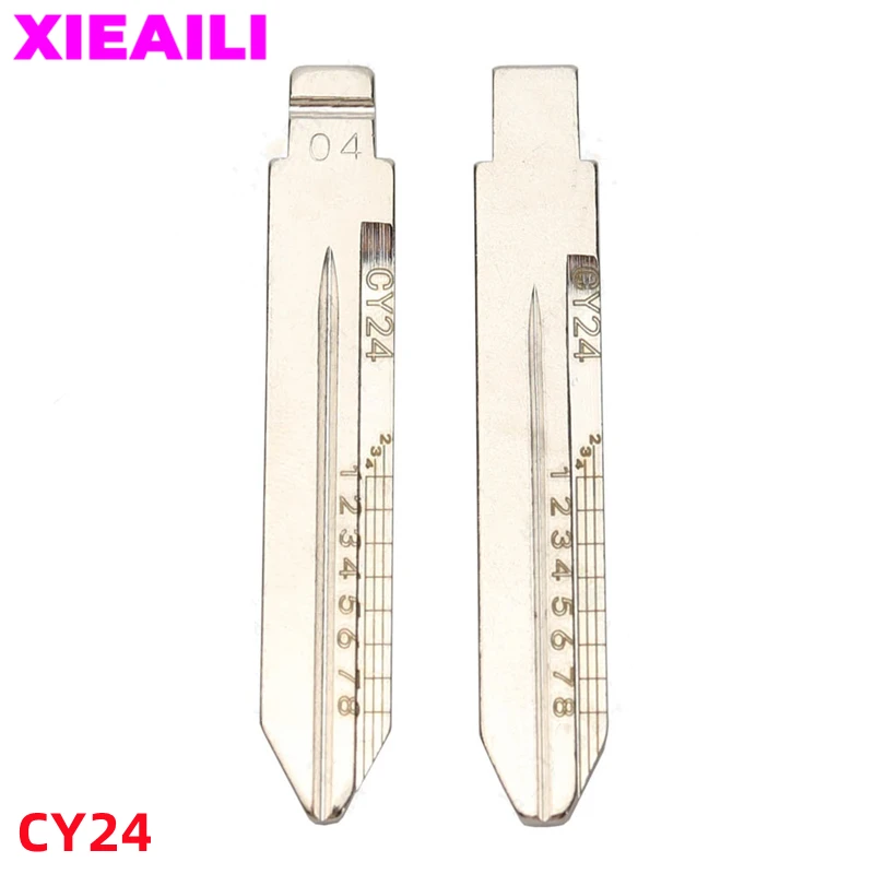 

XIEAILI 20 шт. NO.4 CY24 гравировка линии ключа лезвие резки зубов нерезанное лезвие ключа для Chrysler для Jeep S595