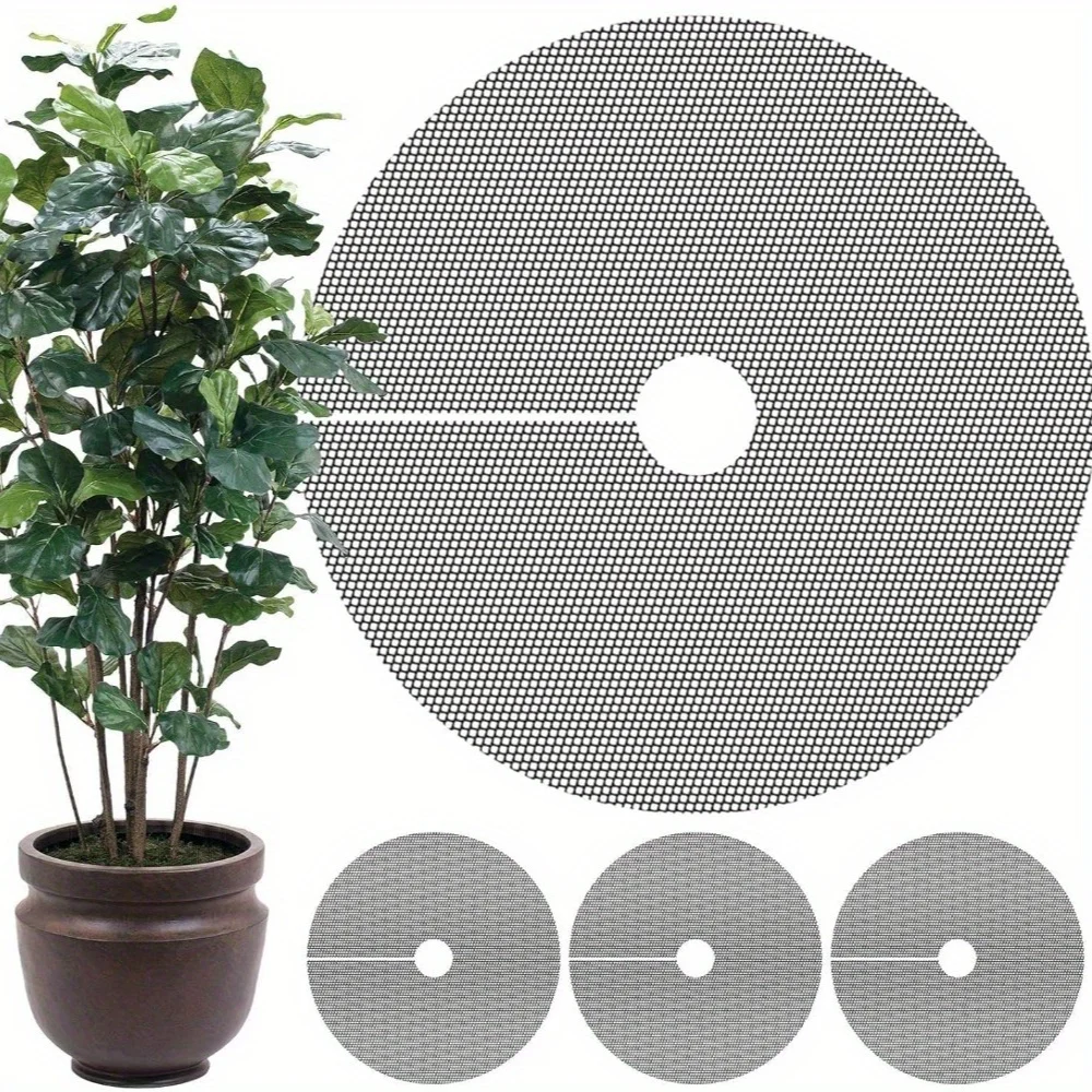 4-Pack Cuttable Mesh Plant Pot Covers - Protective Screens
