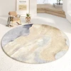Modern Luxury Rugs for Bedroom Fluffy Soft Living Room Decoration Carpet Minimalist Abstraction Lounge Rug Round Plush Floor Mat 3