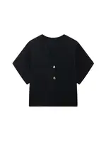 Women's Front Golden Buttons Knit Cardigan Sweater, V Neck, Wide Short Sleeves, Female Outerwear, Chic Tops, Fashion - Image 4