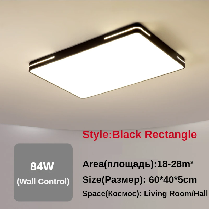 Led Ceiling Modern Simple Dimmer Decorative Led Ceiling Lamps Round Bedroom Living Room Rectangle Aisle Ultra-thin Indoor Light led recessed ceiling lights Ceiling Lights