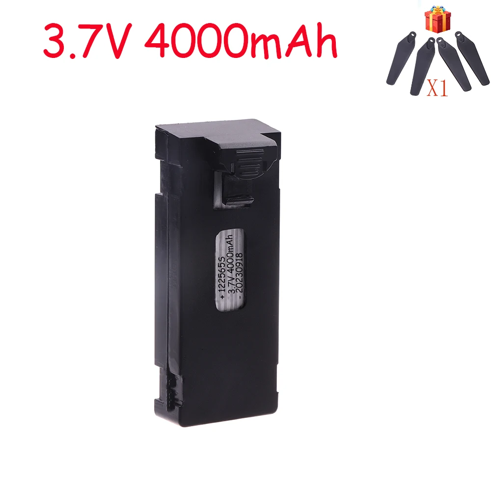S720374f77efe4138bf472de94275e5a3D 3.7V 4000mAh Rechargeable Li-ion Battery For RC Drone E88 E88PRO E99 P1 K3 P10 A13 S98 E525 RC Quadcopter Parts Battery 1-10pcs