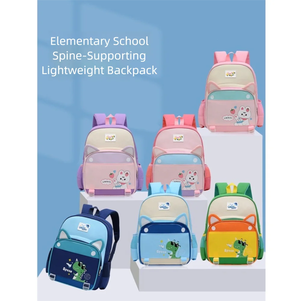12inch Nylon Kids Backpack Waterproof Multi-Pocket Kindergarten School Bags Mochilas Large Capacity Student School Backpacks 4