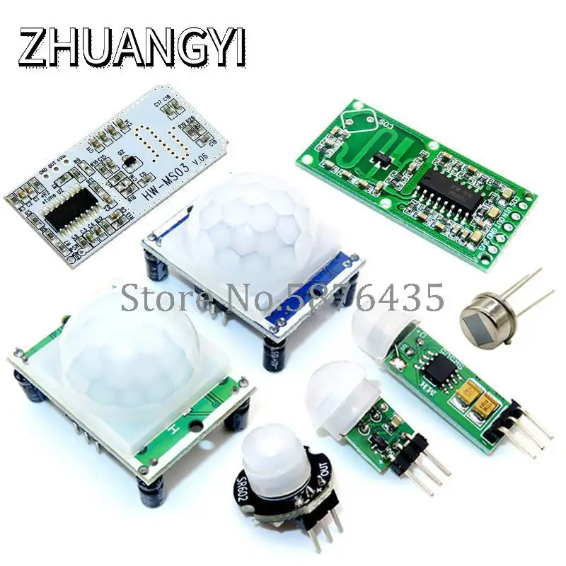 HC-SR501 AM312 SR602 HC-SR505 Регулируемый ИК-пироэлектрический инфракрасный мини-PIR-Модуль Детектор датчика движения