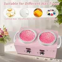Double Pot Wax Warmer Paraffin Heater Warmer with LED Display Skin Hair Removal Adjustable Temperature For Beauty Salon Home Use 4