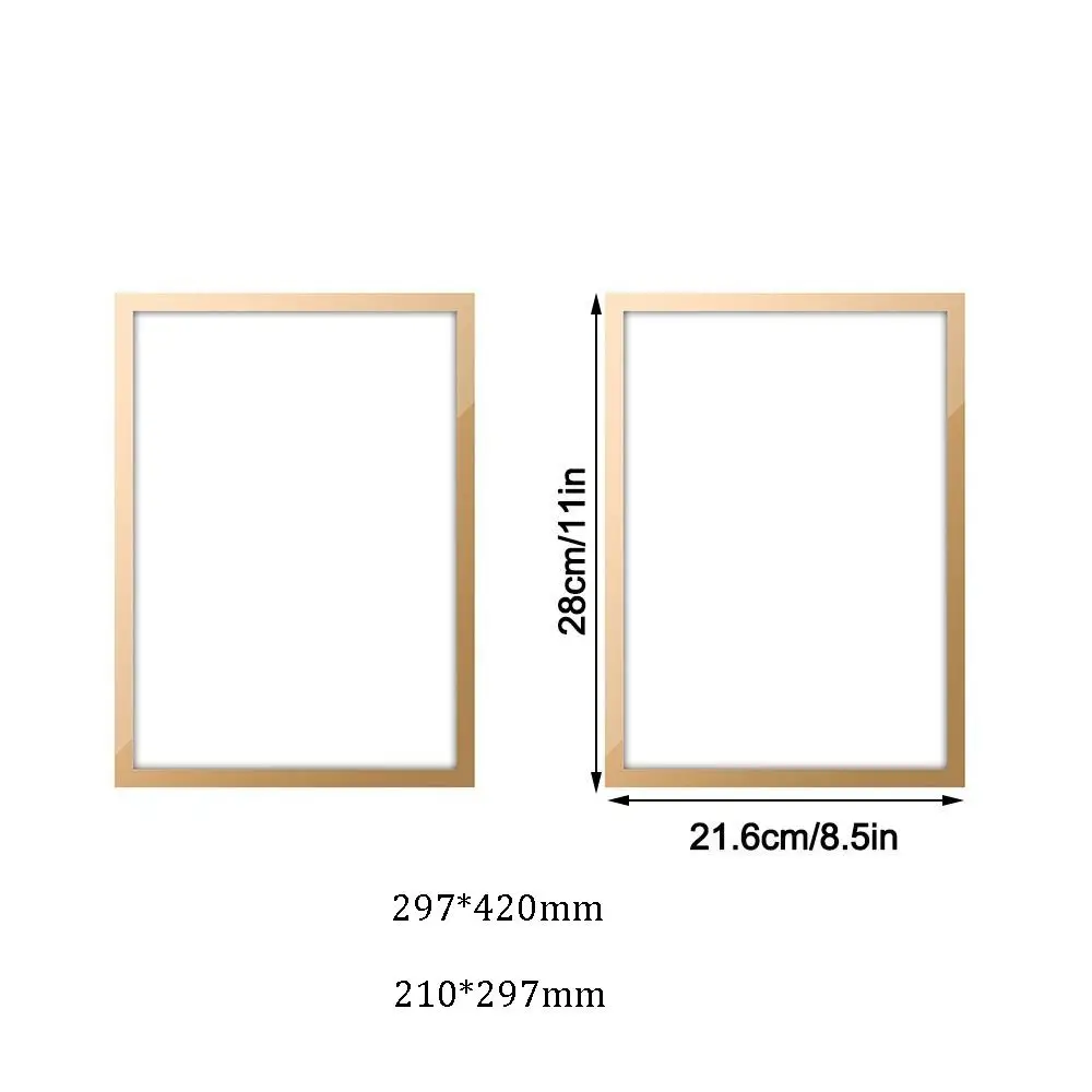 A3 A4 8.5x11인치 자석 사진 프레임 셀프 접착식 벽걸이 홈데코 자석 디스플레이 보드 포스터 증명서 아트워크