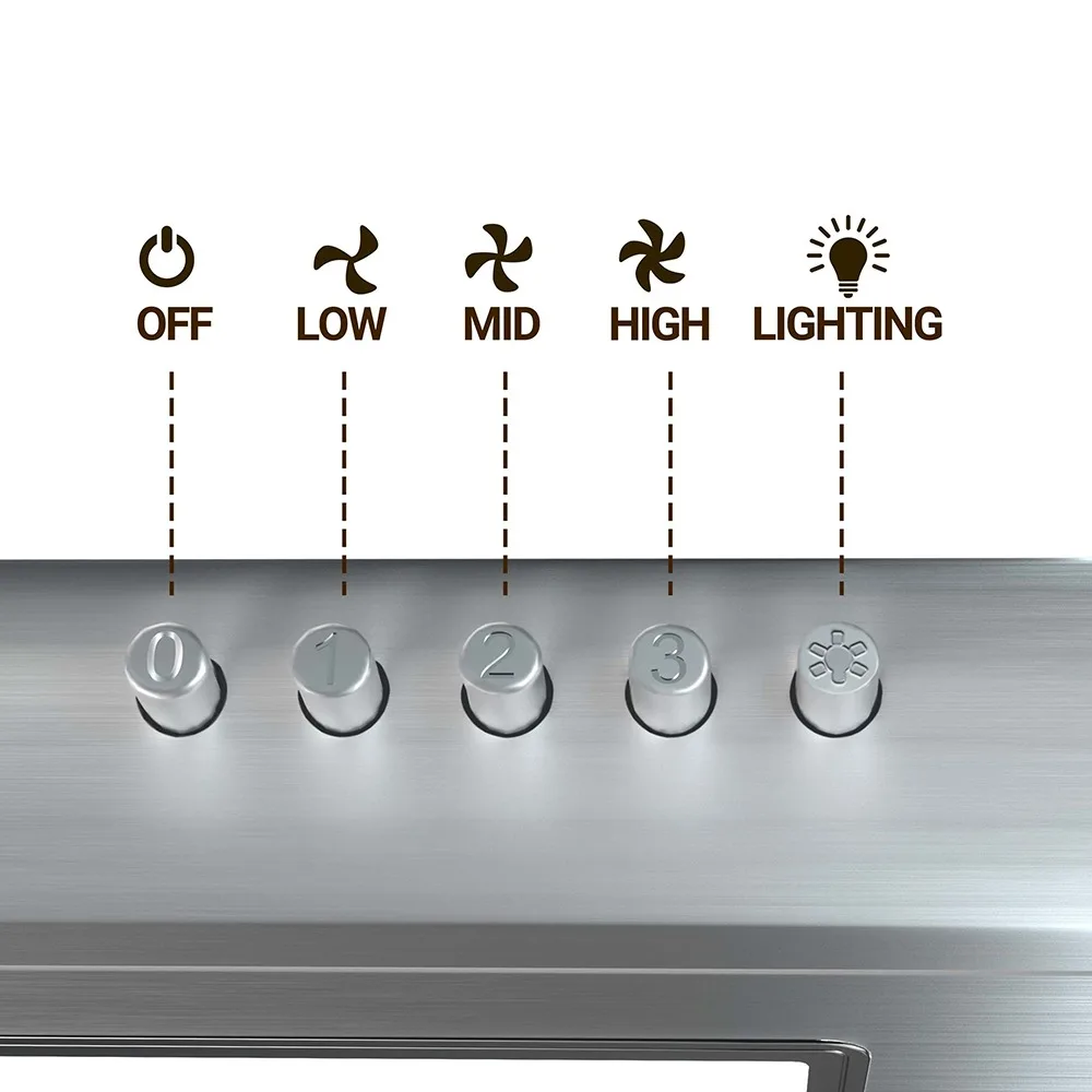 CIARRA 30 in Convertible Range Hood Under Cabinet Stainless Steel with 3  Speed Exhaust Fan CAS918A75 - AliExpress