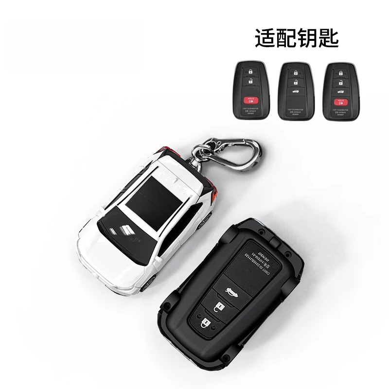 For Toyota Rav4 Car Model Key Case 2 3 4 Button Remote for Camry CHR Corolla Ava