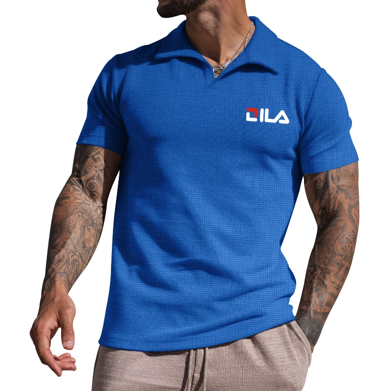 

Individuation Polo Shirt Men Casual Solid Color Short Sleeve Brand Mens Shirts Summer High Quality Streetwear Polos Men