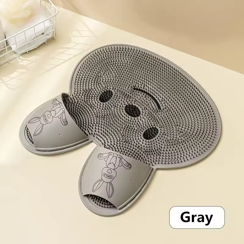 Exfoliating Silicone Non-Slip Bath and Shower Massage Mat