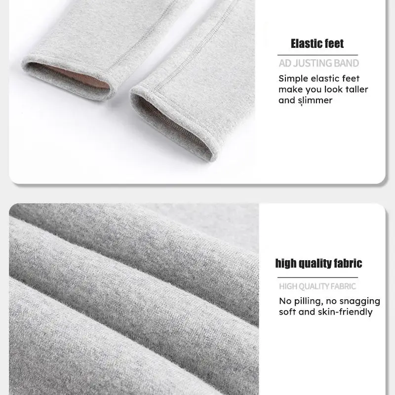 Four Seasons Thick Warm Plus Velvet Cotton Maternity Legging Thermal Fleece Belly Pants Clothes for Pregnant Women Pregnancy 6