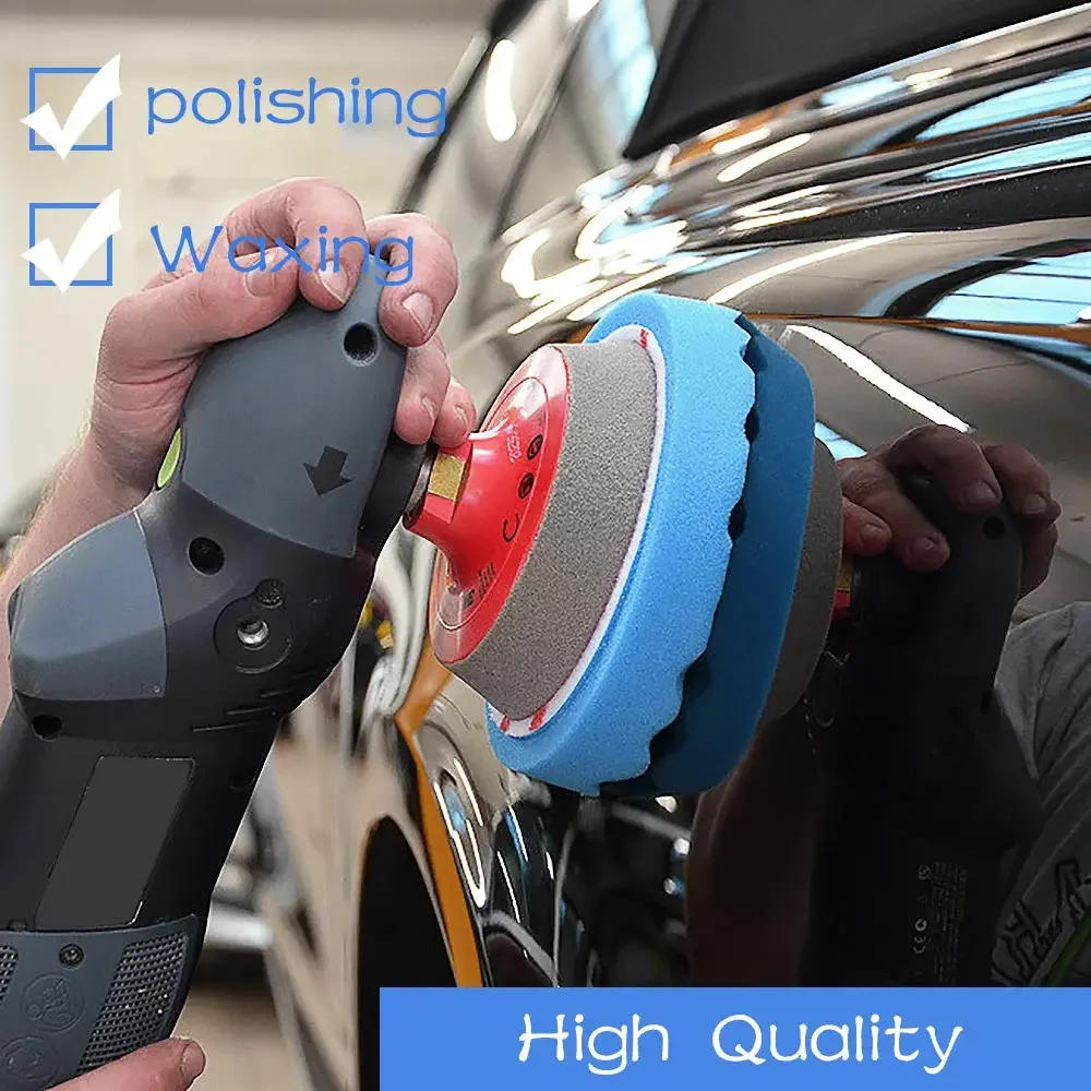 Waving Polishing Pads Set 3/4/5/6Inch Waving Polishing Pads Set 5 Pcs Sponge Pads For Auto Car Body Polishers For Car Polishing Sanding Waxing