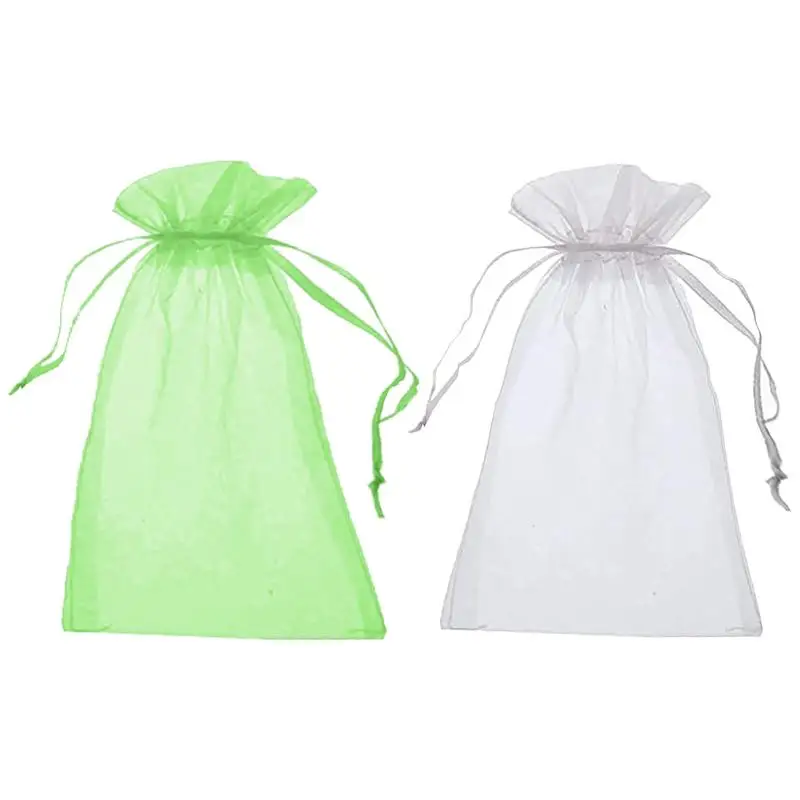 Mesh Fruit Bags 50Pcs Fruit Protection Bags With Nylon Drawstring 50Pcs