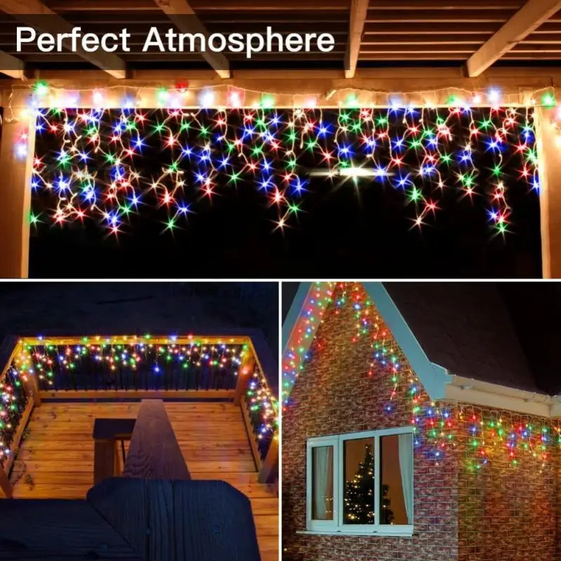 

3.5M LED Fairy Lights String Light New Year Garland Christmas Decoration Light Party Curtain Wedding Decoration Holiday Lighting