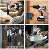 DayPlus 21V Portable Cordless Power Drill Set Impact Screw Driver with 1500mAh Li-Ion Battery 25+1 Torque Setting 45N.m 3