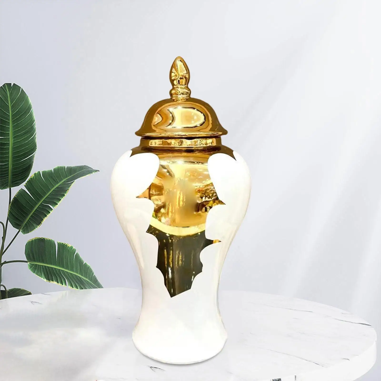 Ginger Jar with Lids, Ceramic Flower Jar, Storage Ornament, Decorative Flower Jar Gifts for Friends, Family Ginger Jar with Lids, Ceramic Flower Jar, Storage Ornament, Decorative Flower Jar Gifts for Friends, Family