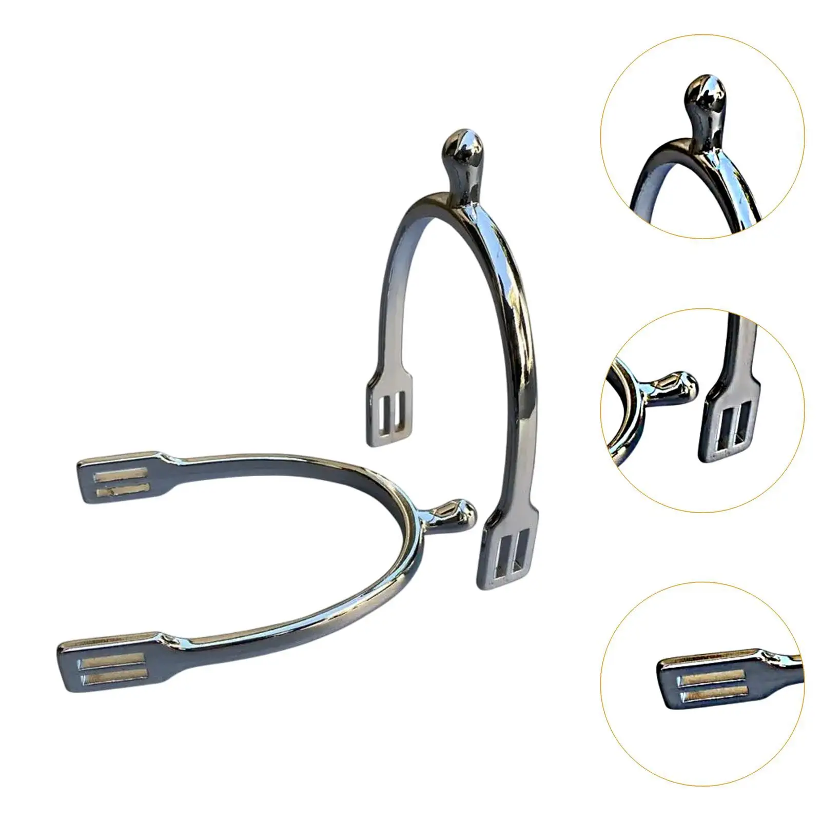 2x Horse Spurs Professional Sturdy Portable Practical Equestrian Equipment Equestrian Training Spurs Zinc Alloy for Women/Kids 2x Horse Spurs Professional Sturdy Portable Practical Equestrian Equipment Equestrian Training Spurs Zinc Alloy for Women/Kids