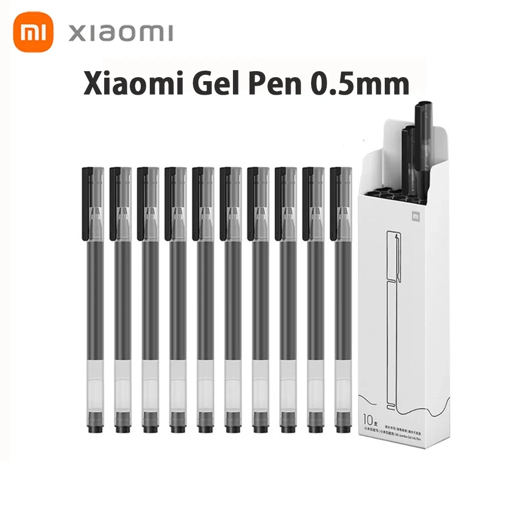 

Xiaomi Mi Gel Ink Pen 0.5mm Super Durable Writing Sign Pen 10pcs Signature Sketch Draw Smooth Writing Super Long Ballpoint Pen