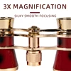 Portable Binoculars 3X25  Metal Opera Theater Glasses Mini Binocular Compact with Chain /Handle For Stage Concert Camping 5