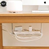 Under Table Storage Rack Wire Cable Shelf Basket Desk Rack Electric Organizer Box Hanging Storage Cabinet Holder Wire Organizers 2