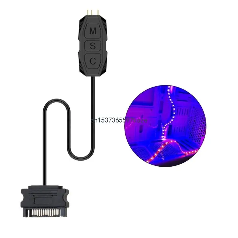 LED 지능형 온도 컨트롤러 5V 12V PWM 팬 LED 광속 컨트롤러