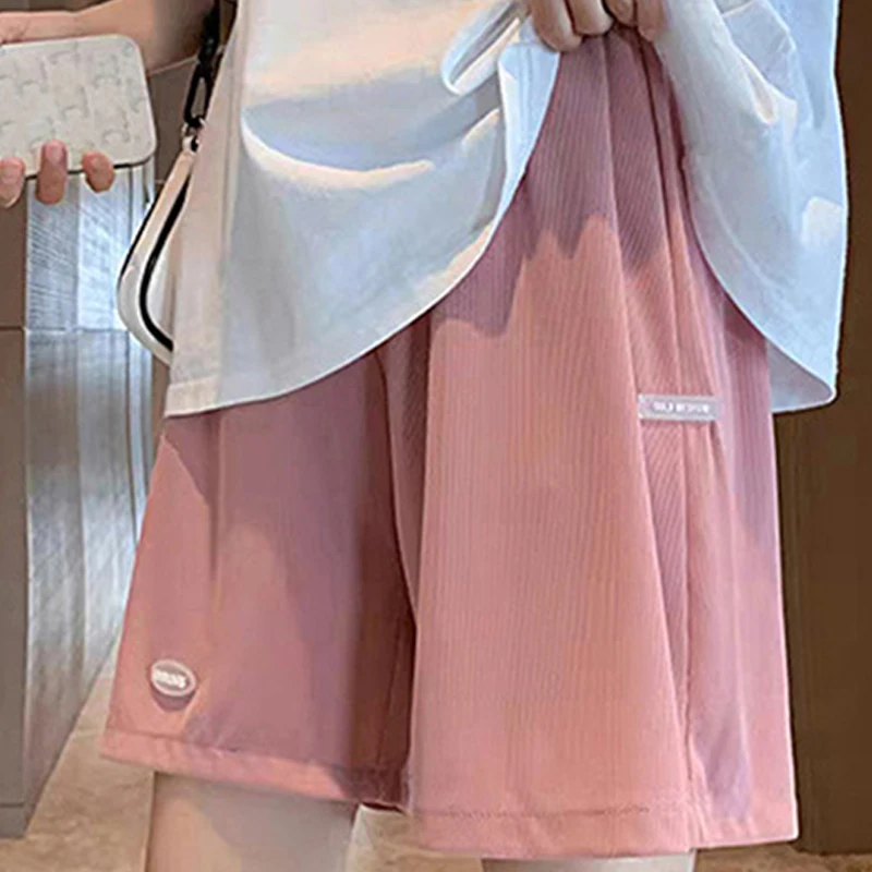 Maternity Summer Plus Size High Waist Pants For Pregnant Women Maternity Wide Leg Loose Shorts Ladies Pregnancy Capris 4