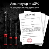 Jeu de clés dynamométriques mécaniques MoveCrab Premium 9 pièces 5-224 N.m/4-165 Ft.lb pour la réparation de vélos, motos, automobiles et outils industriels 3