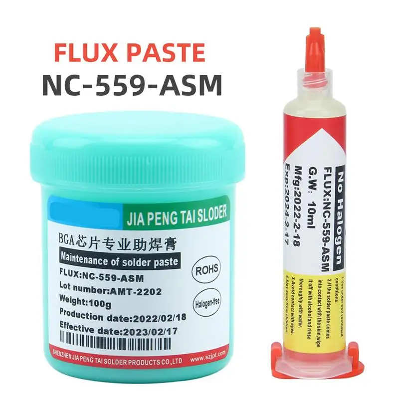 

No-Clean Soldering Flux 10ml No-Clean Strongly Adhesive Paste For Welding Solder Paste Syringe For Telephones Circuit Boards