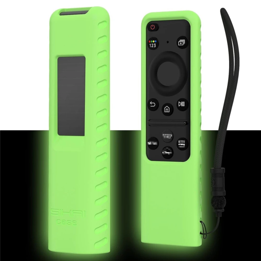 Silicone Case for Samsung SolarCell TM2360E BN59-01432A TM2361E BN59-01439A Smart TV Remote Anit-Lost with Lanyard