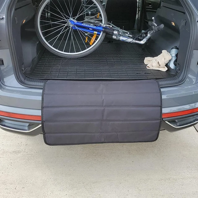 Faltbare Stoßstangen schutz Kofferraum Stoßstange Schutz matte Universal  Kofferraum polster Auto Cargo Liner Anti-Kratz schutz verstellbare  Schnallen - AliExpress