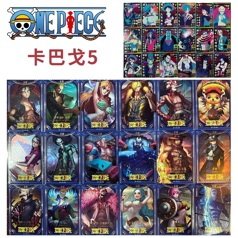 

Kabage-5D One Piece Gr-Lgr-Lr-Ur Series Anime Characters Monkey D Luffy Usopp Children's Toys Collection Card Birthday Gift