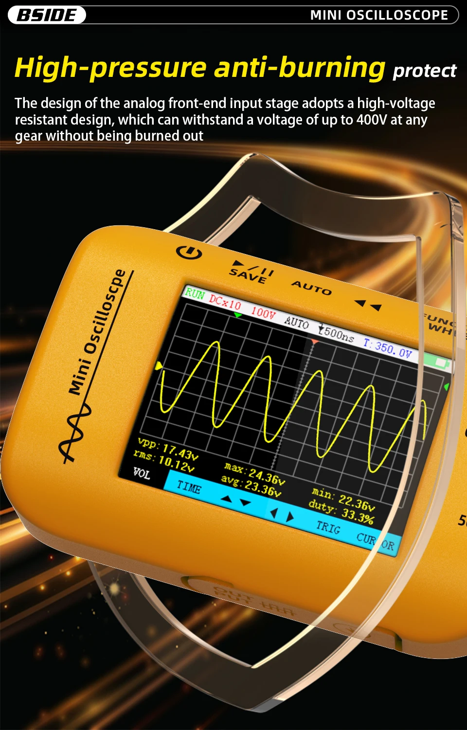 Mini Oscilloscope Portable OT2/OT4 Signal Generator Sampling Rate Electronics Re
