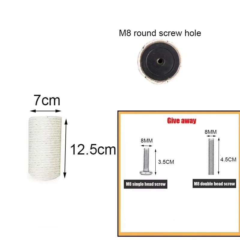 Premium Sisal Rope Cat Scratching Post Replacement for Climbing Frames and Furniture Protection