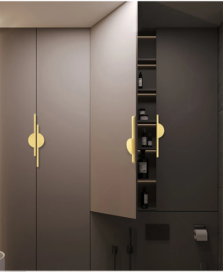 Estilo simples Semi-Circular Gaveta Maçanetas, Armário Porta