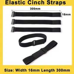 Elastic Cinch Straps with Buckle for Versatile Cable and Cord Organization (16x300mm)