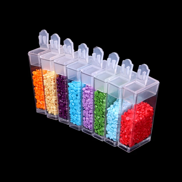 10/30/60/90/120/150 Transparent Container Diamond Painting Tool Accessories  Jewelry Embroidery Elizabeth Ward Bead Storage Box