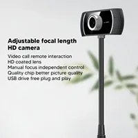 Webcam HD Manual Focus Live Streaming Drive Free USB Camera with Microphone for Computer Conference Calling 640x480 30 FPS - Image 6