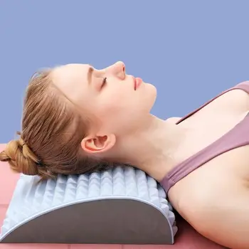 허리 통증 완화 치료 스트레처, 등 스트레처 베개, 만성 요추 지지대 탈장 디스크 자세 교정 베개