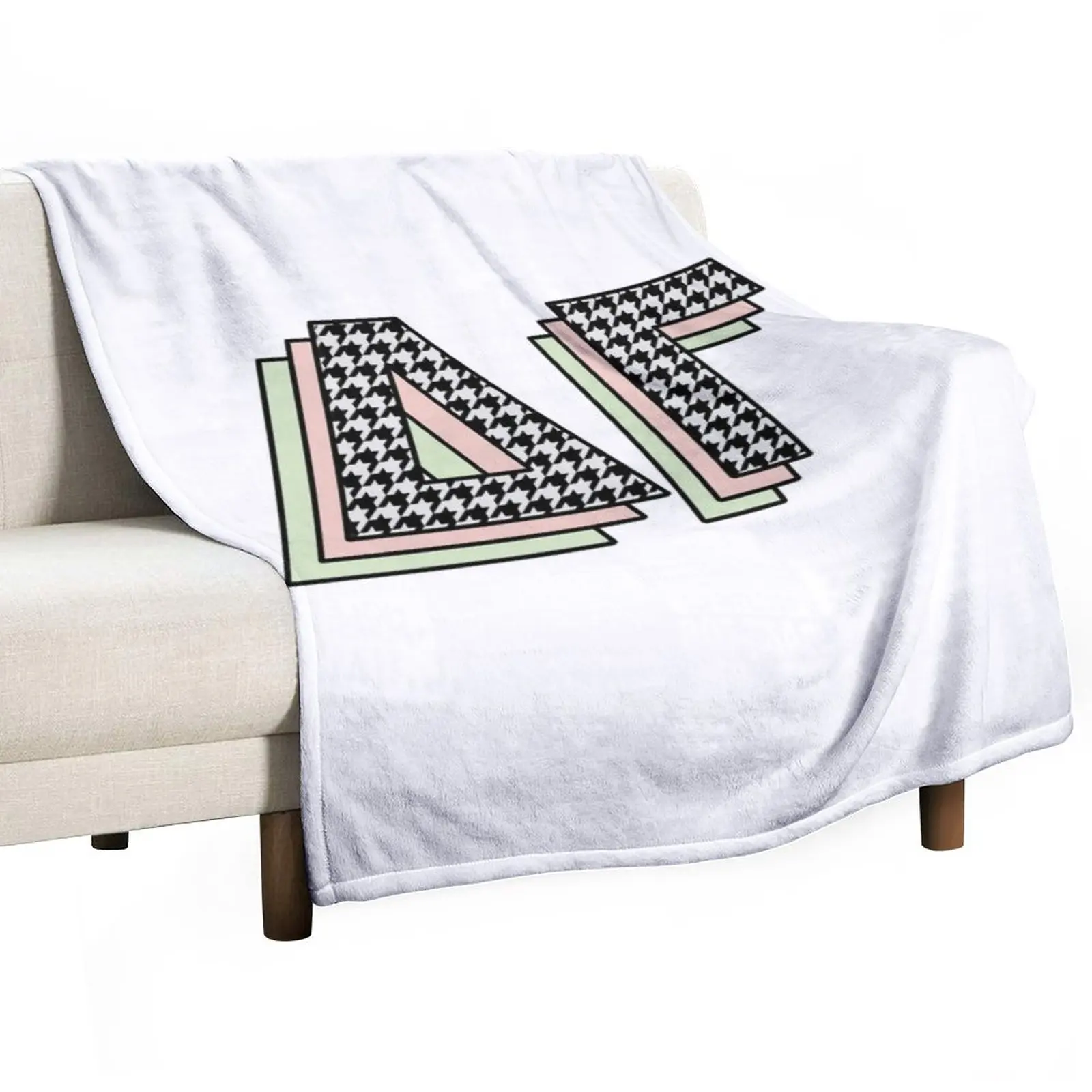 

New Houndstooth Print of Chapter Throw Blanket Plaid on the sofa Blankets For Bed Fashion Sofa Blankets Luxury Blanket