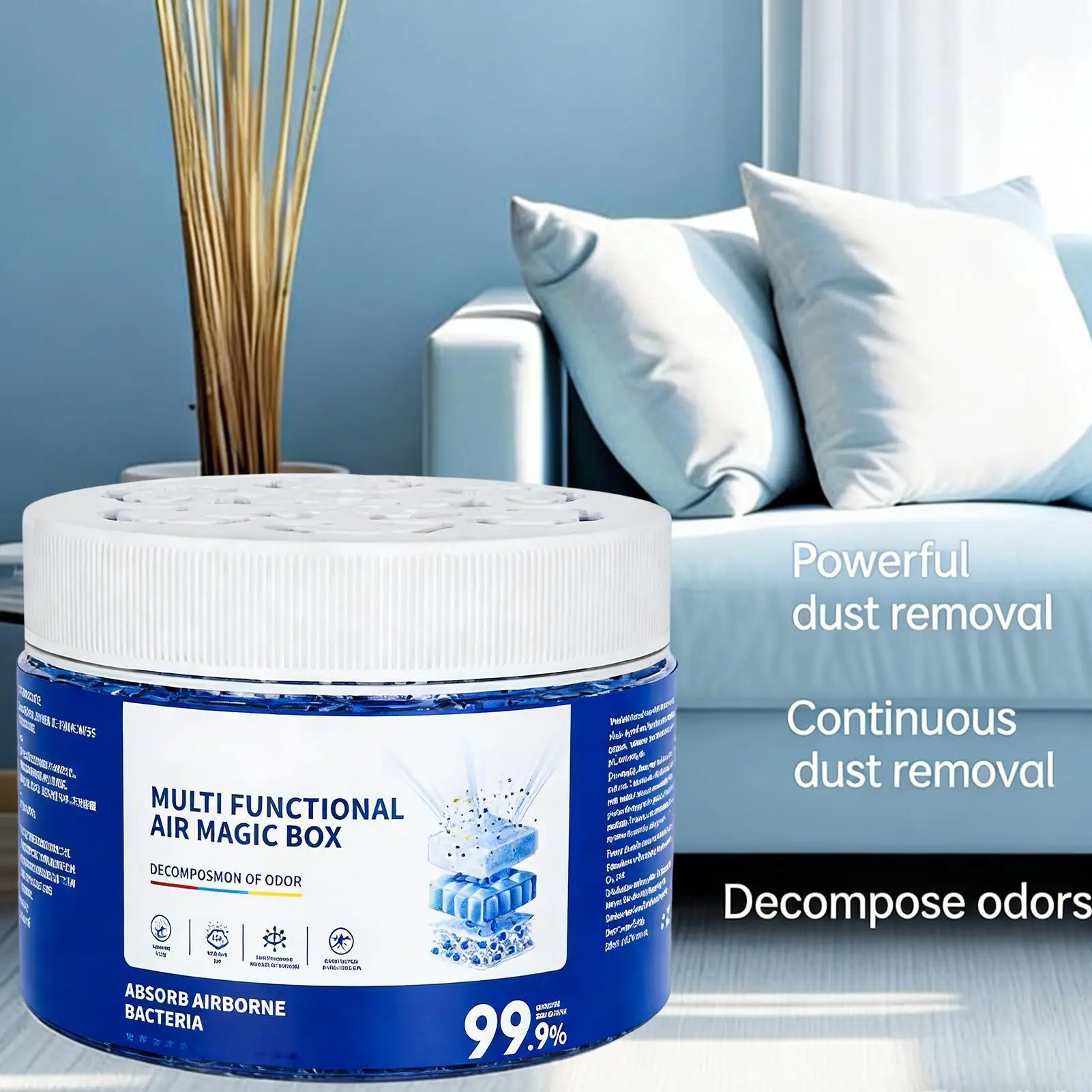 Non-Electric Portable Air Purifier Box for Bedroom & Home - product detail 1