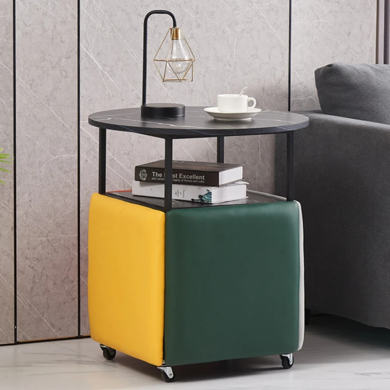 

Rubik's Cube Combination Stool Household Dining Table Tea Table Multifunctional Living Room Can Be Stacked Sofa Furniture