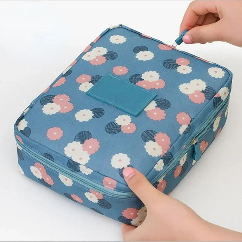 DIY 의류 여행 세척 가방, 휴대용 바느질 보관 가방, 메쉬 디바이더 파우치 원사 뜨게 도구, 정리함 케이스 보관