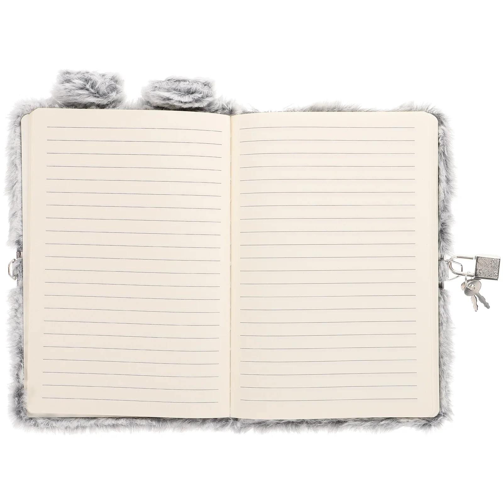 

Fluffy Writing Book Plush Cover Notepad Cartoon Bunny Notepad Portable Diary Book