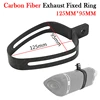 Carbon Fiber Motorcycle Exhaust Pipe Fix Clamp Escape Moto 51mm Muffler Retainer Fixed Ring Fixture Support Bracket Mount