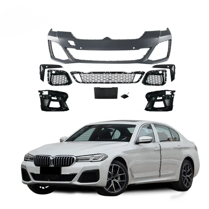 

New PP 5S G30 LCI M- Tech Bodykit 2021 Year Car Bumpers Accessories for BMW Front Rear Bumper Side Skirt Sports Style Body Kit