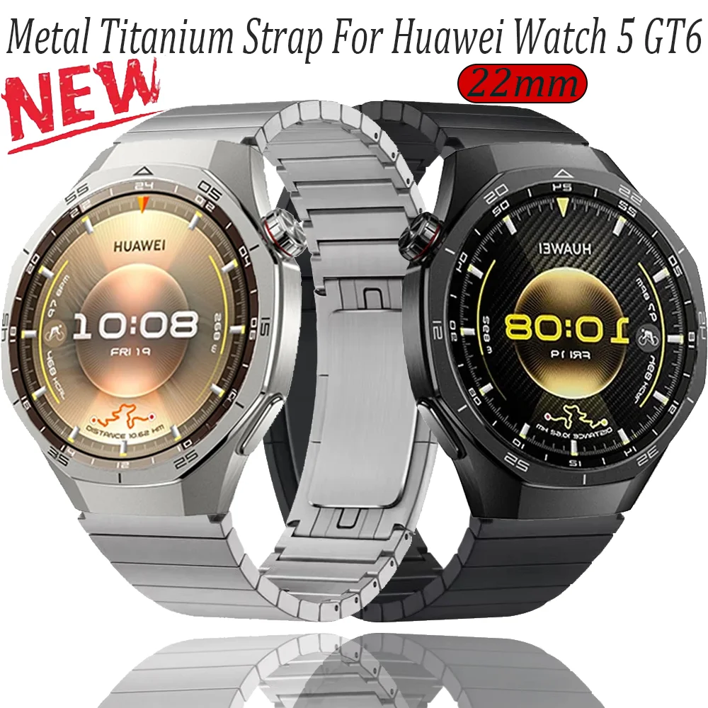 22mm Quick-Release Titanium Strap - Premium Metal Wristband