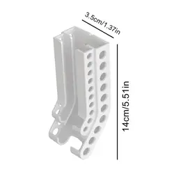 Compact Battery Storage Organizer and Wall-Mount Dispenser (WHITE)