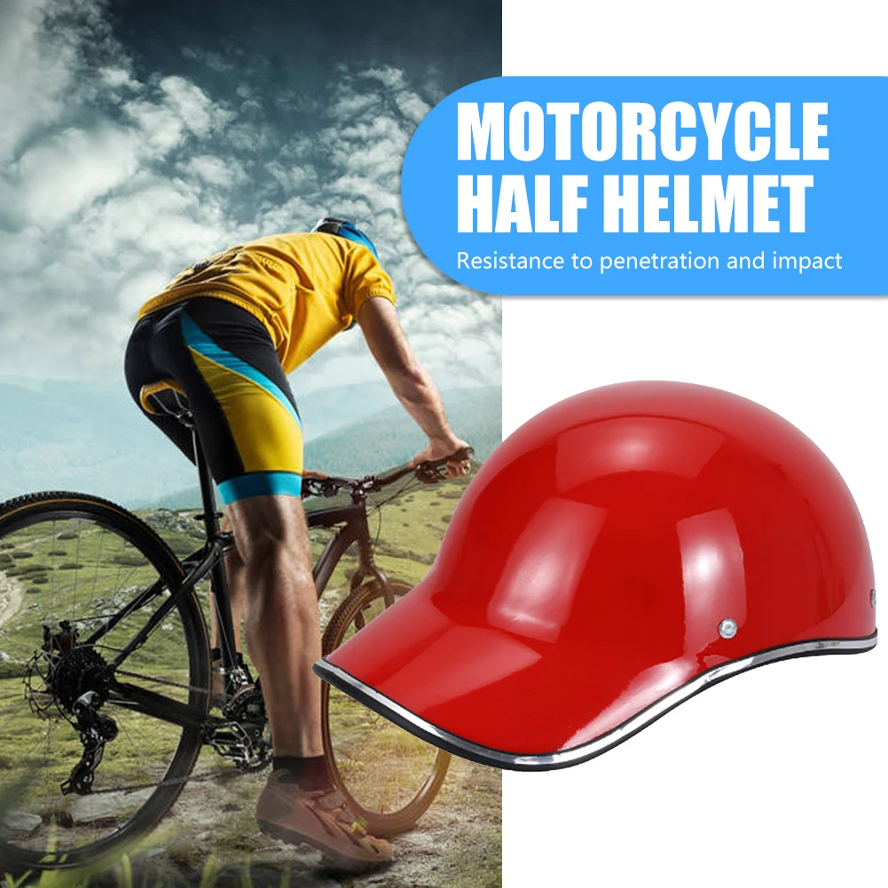 Baseball Hat Style Adult Electric Bicycle Helmets Extended Brim Protection Helmet Impact Resistance Sunscreen Cycling Equipment