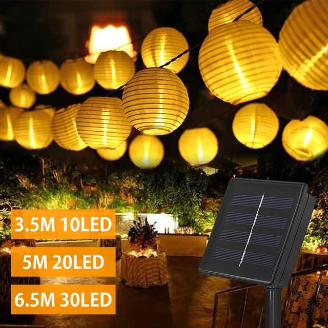 Guirlande lumineuse LED solaire imperméable pour l'extérieur, décoration  féerique de noël, jardin, fête de mariage, nouvel an - AliExpress