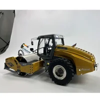 Instock LESU 1/14 RC Hydraulic Road Roller Metal Remote Control Model W/ Scraper Sound Light System Aoue-H13 DIY Toy Painted RTR 2